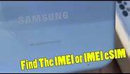 Samsung Galaxy A13: How to Find The IMEI or IMEI eSIM