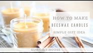 Easiest Beeswax Candle Recipe | How to Make a Beeswax Candle