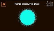 Vector Ink Splatter Brush in Illustrator | Adobe Illustrator Tutorial