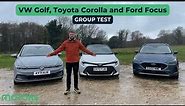 2023 Hatchback Group Test: VW Golf, Toyota Corolla and Ford Focus put to the test.