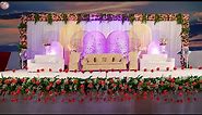 Luxury and elegant wedding backdrop decoration - wedding reception stage decoration ideas
