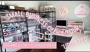 Small Business Office Set Up Tour | Inventory Organization Hacks & Packaging Organization Tour