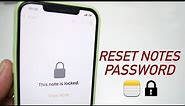 Forgot iPhone Notes Password? Here’s The Fix!