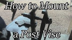 How to Mount a Post Vise - Building the ULTIMATE Post Vise Stand| Iron Wolf Industrial