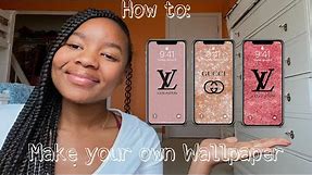 How to create your own wallpaper/lockscreen |Glossed Up Noli|