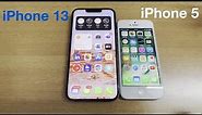 iPhone 13 vs iPhone 5 - comparison & Review