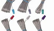 Set of 6 Replacement Speaker Wires/Cables Kits for Sony BDV-E490 BDV-E500W BDV-E6100 BDV-E670W BDV-E690 BDV-E780W BDV-T79 BDV-E800W BDV-E801 BDV-E880 BDV-E970W BDV-E980 BDV-E980W Surround Sound System