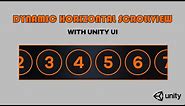 Create Dynamic Horizontal ScrollView with Unity UI