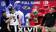 Super Bowl XLVII: "The Harbaugh Bowl" aka "The Blackout" | Ravens vs. 49ers | NFL Full Game