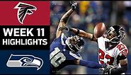 Falcons vs. Seahawks | NFL Week 11 Game Highlights