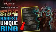 Diablo 4: How To Get One Of The Rarest Unique Ring In The Game! "X'fals Corroded Signet" Is OP