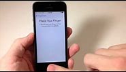how to setup fingerprint on iphone 5