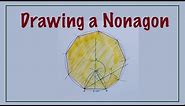 How to draw a Nonagon (Nine gon)