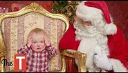 20 Hilarious Pictures Of Kids Meeting Santa On Christmas That Will Make You Laugh