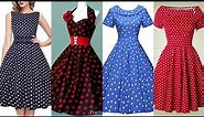 Fashion tips and ideas for polka dot dresses for girls ❤️❤️