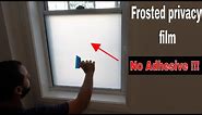 How to frost glass window the easy way