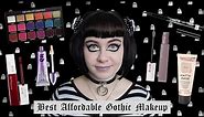 BEST GOTHIC AFFORDABLE MAKEUP | Goth Starter Kit for beginner / baby bat | Spooky Makeup on a Budget