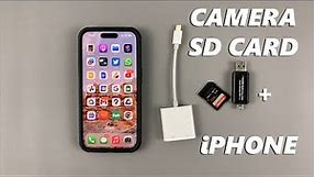 How To Connect Camera SD Card To iPhone