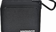 Magnavox MMA3927 Waterproof Portable Bluetooth Speaker with Carabiner Clip in Black