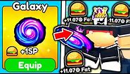 I Bought INSANE GALAXY FOOD and Became BIGGEST PLAYER in Roblox Eat Simulator..