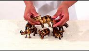 African Hand-Carved Crafts in Light Wood Animals from Africa Imports