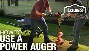 How to Use a Power Auger