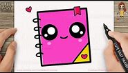 How to Draw a Cute Notebook for Kids Step by Step