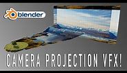 Easy Camera Projection in Blender 3d: Full VFX Tutorial