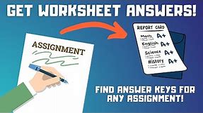 How to Get Answers to ANY Worksheet! | Find Assignment Answer Keys (2024)