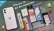 iPhone 12 Unboxing All Accessories Flipkart | iPhone 12 Best Back Cover | iPhone 12 Cover Unboxing