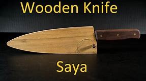 How to Make a Wood knife Sheath (Saya)