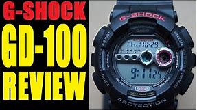 Casio G Shock GD-100 Tactical/Military Digital Watch Review