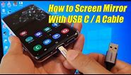 How to Screen Mirror With USB C/A Cable on Galaxy S20 / S20 Plus / S20 Ultra using Link to Windows
