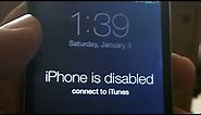 iPhone 4 passcode bypass without losing data | How to Remove iPhone is Disabled on iphone4/3gs