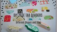DIY Page Tab Dividers | Different Ways | Make Your Own | USE YOUR PAPER SCRAPS | HOW TO