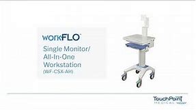 workFLO® Single Monitor Workstation on Wheels Product Overview