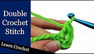 How to Double Crochet Stitch - Beginner Course: Lesson #9
