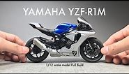 Building Tamiya 1/12 Yamaha YZF-R1M Scale Model