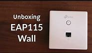 Unboxing TP-Link EAP115 Wall 300Mbps WiFi Access Point with Wall-Plate