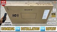 SONY KD-43X75L 2023 || 43 Inch 4K HDR Google Tv Unboxing And Review || X75L Series Remote Demo
