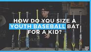 How Do You Size a Youth Baseball Bat For a Kid? - Applied Vision Baseball