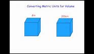 Converting Metric Units of Volume