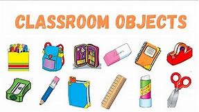 Classroom objects | Classroom Vocabulary in English | English practice