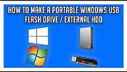 How To Create A Portable Windows USB - Run Windows 10 Off A USB!