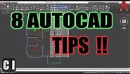 8 AutoCAD Tips for Better Drawings & Faster Drafting | 2 Minute Tuesday