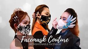 How to make face mask design/ DIY Face mask Design / Face mask ideas / Face mask couture / Fashion
