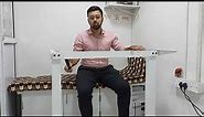 Manual Height Adjustable Desk| Sit Stand Desk Manual| Hand Crank Height Adjustable Table