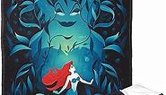 Northwest Little Mermaid/Ariel Silk Touch Throw Blanket, 50" x 60", Ariel and Ursula