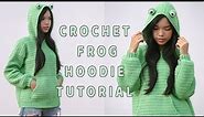 Easy Crochet Frog Hoodie Tutorial | Chenda DIY