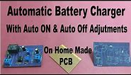 Automatic Battery Charger Circuit Diagram With IC 555 | Battery Charger | DIY Battery Charger